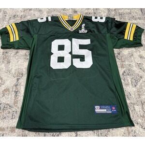 Greg Jennings Green‎ Bay Packers Reebok On Field Super Bowl Jersey Size 52 Green